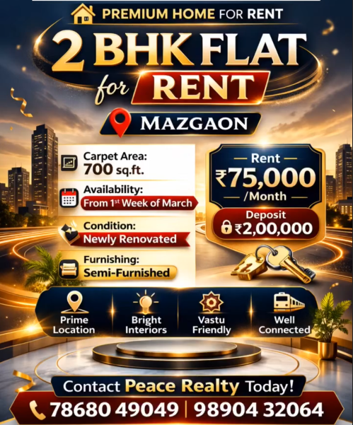 2BHK for Rent Mazgaon - Mumbai